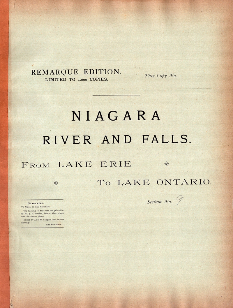 Niagara River and Falls. From Lake Erie to Lake Ontario.