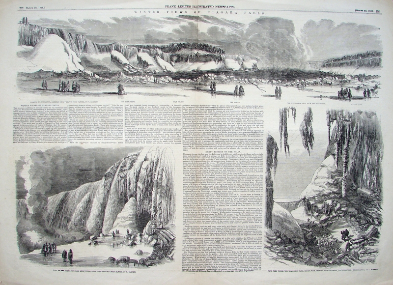 Gigantic Ice Formation, American Side/Part of the Horse Shoe Fall from under Table Rock/View from...