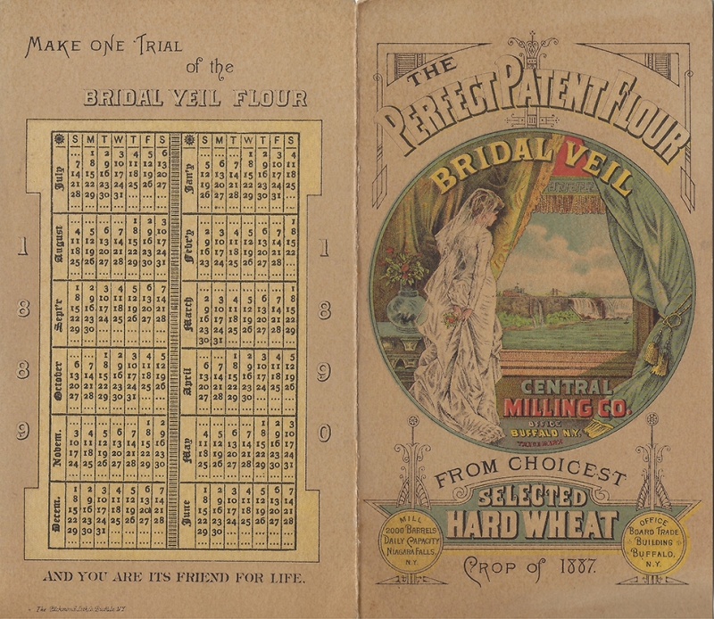 Central Milling Company, Bridal Veil Flour Calendar