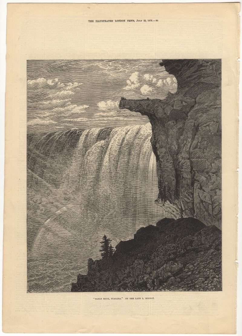 Table Rock, Niagara. By the Late L. Mignot.