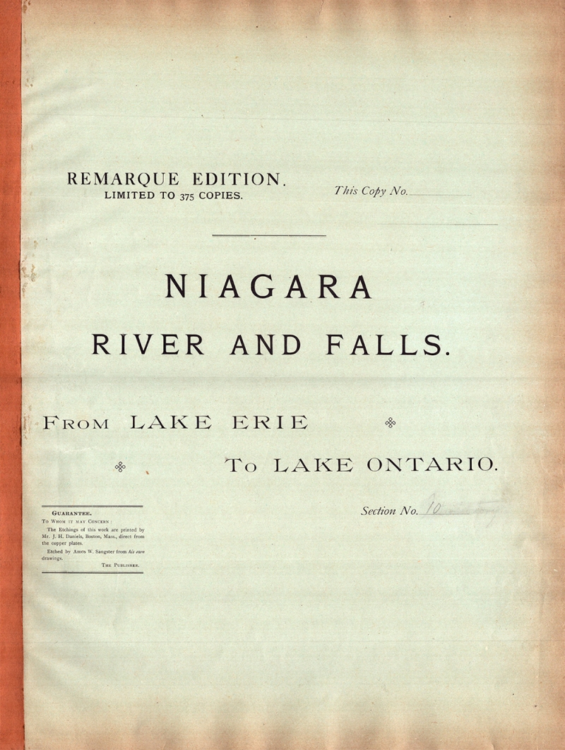 Niagara River and Falls. From Lake Erie to Lake Ontario.