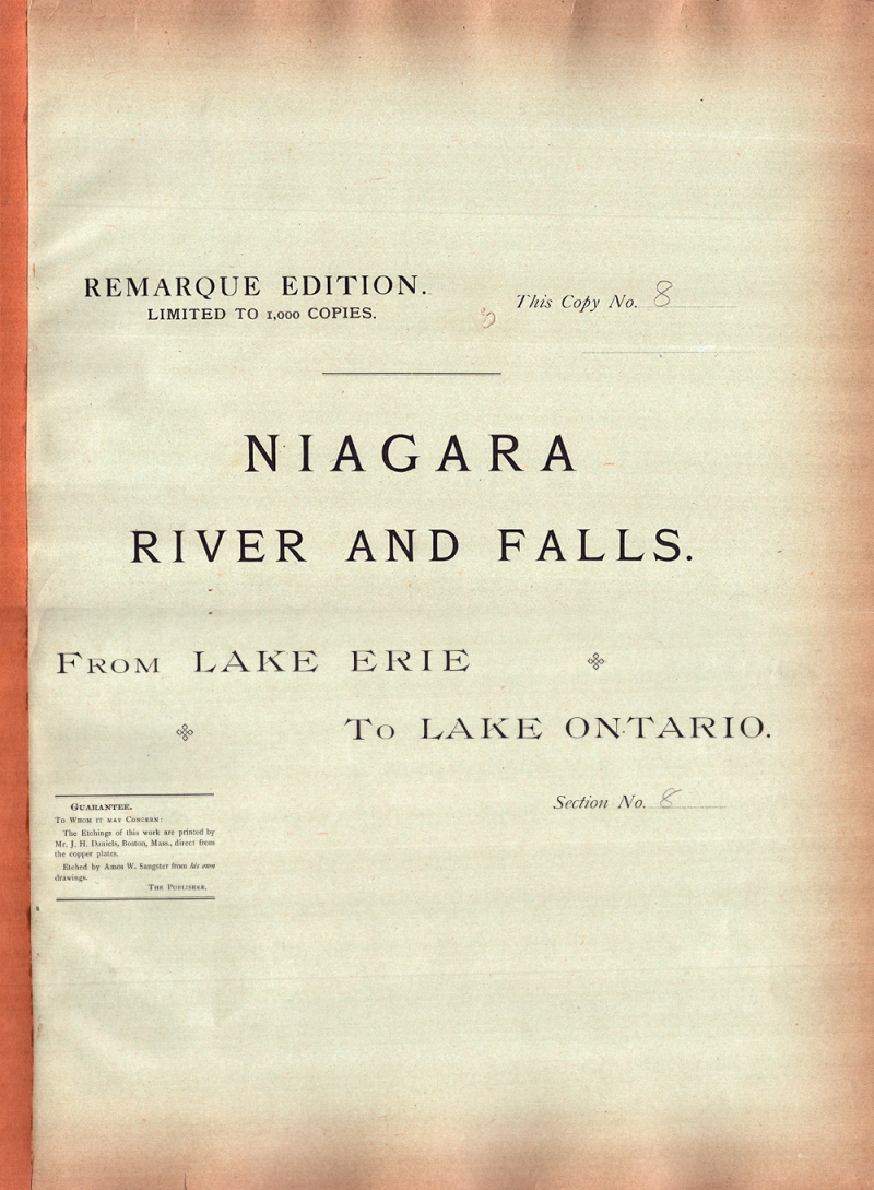 Niagara River and Falls. From Lake Erie to Lake Ontario.