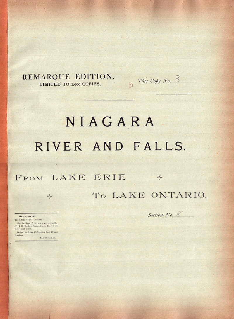 Niagara River and Falls. From Lake Erie to Lake Ontario.