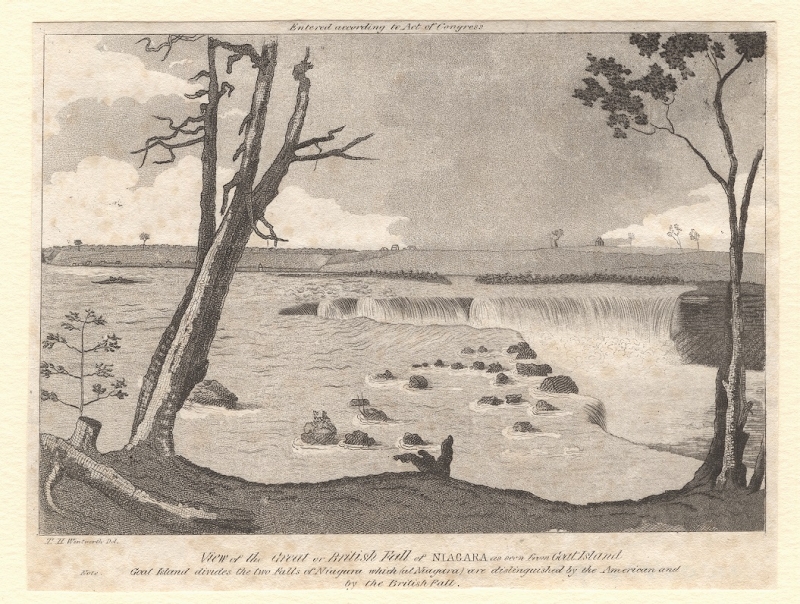 View of the Great or British Fall of Niagara as Seen from Goat Island.