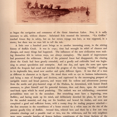 Looking down the River from Old Fort Erie, 1886