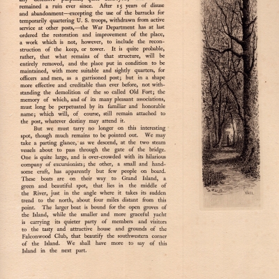 A Walk Through Goat Island, Terrapin Point, Horse Shoe Falls, 1887