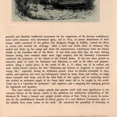 Old Mill Race above the American Falls, The Wreck in the Rapids, 1887