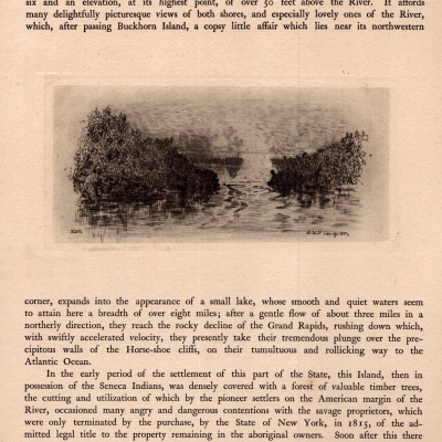 A Glimpse of the Falls from Maid of the Mist Landing, 1887