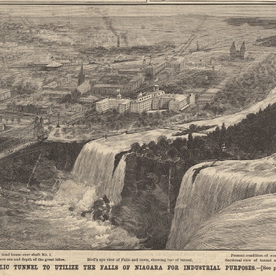 Steel version of the Falls View bridge 1890, from Scientific America 