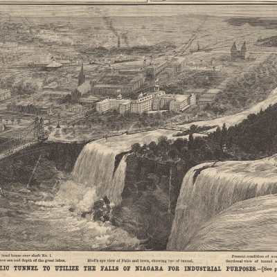 Steel version of the Falls View bridge 1890, from Scientific America